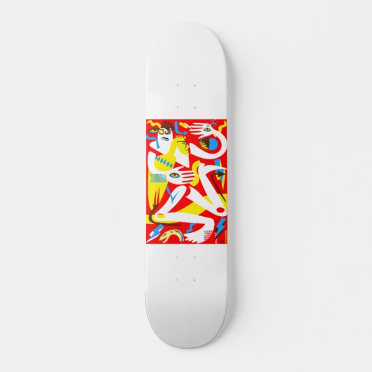 Moderne mensen skateboard dek (Voorkant)