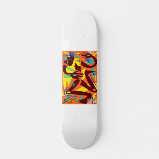 Moderne mensen skateboard dek (Voorkant)