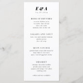 Moderne menu Berichten voor zwart en wit met meerd (Voorkant)