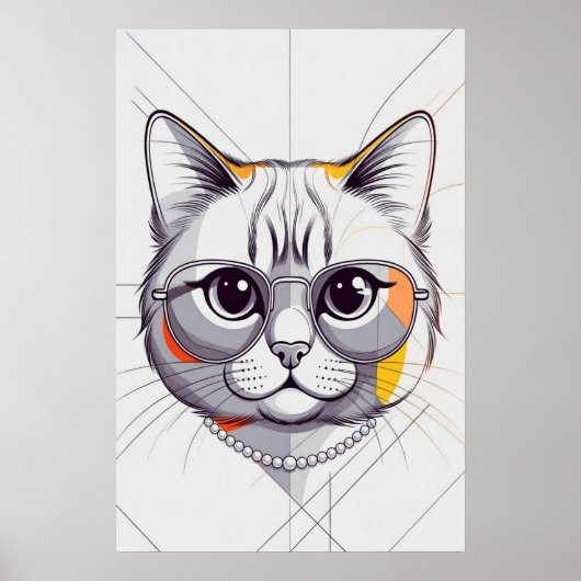 Moderne Meow Muse Poster (Voorkant)