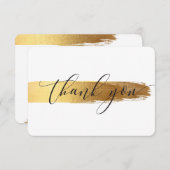 MODERNE MERCI luxe calligraphie or brosse (Devant / Derrière)