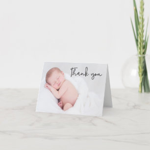Moderne Merci simple Faire-part de naissance bébé