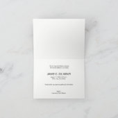 Moderne Merci simple Faire-part de naissance bébé (Intérieur)