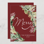 Moderne & Merry en Berry Carte de vacances (Devant / Derrière)