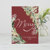 Moderne & Merry en Berry Carte de vacances (Debout devant)