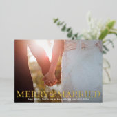 Moderne Merry & Marié Carte photo FOIL (Debout devant)