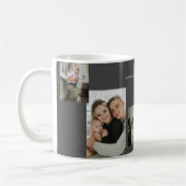Moderne Merry Typografie Eenvoudige 5 Foto Koffiemok (Links)
