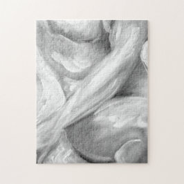 Moderne, met de hand getekende, abstract schilderi legpuzzel