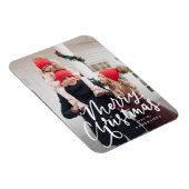 Moderne, met de hand uitgeruste, prettige kerstfot magneet (Rechterzijde)