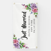 Moderne 'Met Hart Getrouwd' Auto Banner (Verticaal)