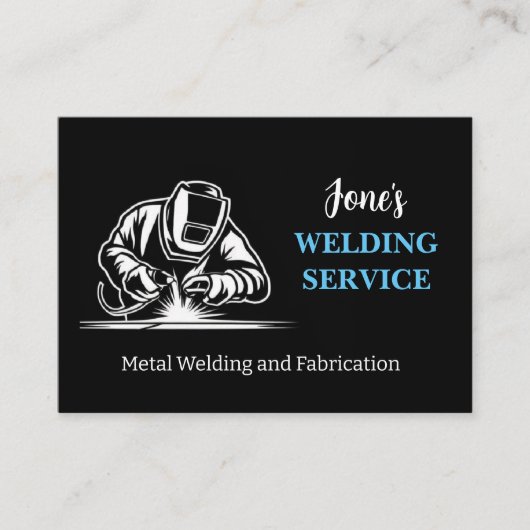 Moderne Metaallasser, Fabricator, Aannemer Visitekaartje (Voorkant)