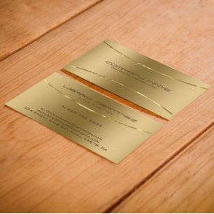 Moderne metalen blik goudstaal visitekaartje