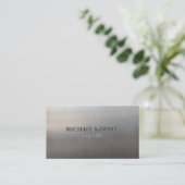 Moderne metalen blik visitekaartje (Staand voorkant)