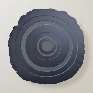 Moderne metalen cirkels blauw met elke kleur rond kussen