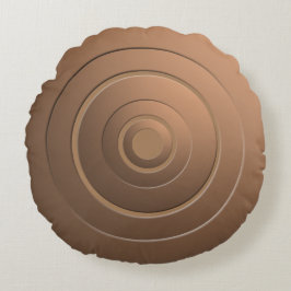 Moderne metalen cirkels Bronze met elke kleur Rond Kussen