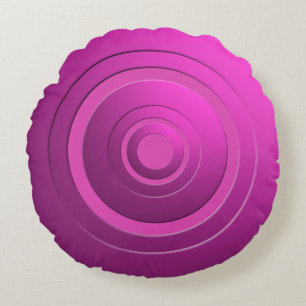Moderne metalen cirkels roze met elke kleur rond kussen