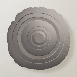 Moderne metalen cirkels zilver met elke kleur rond kussen