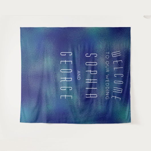 Moderne Metalen Folie Bruiloft Decoratie Achtergro Wandkleed (Voorkant (horizontaal))