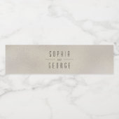 Moderne metalen Folie-weddenschap met waterflesjes Waterfles Etiket (Enkel label)