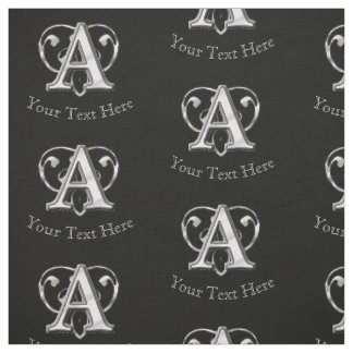 Moderne metalen monogram (A) Stof