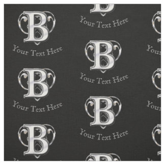 Moderne metalen monogram (B) Stof