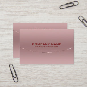 Moderne metalen Roos Gold Background Visitekaartje