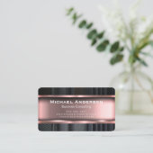 Moderne metalen Roos Rood Visitekaartje (Staand voorkant)