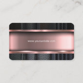 Moderne metalen Roos Rood Visitekaartje (Achterkant)