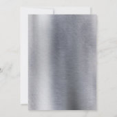 Moderne metalen textuur save the date (Achterkant)