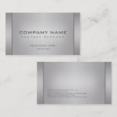 Moderne metalen Visitekaartjes (Voorkant / Achterkant)