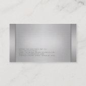 Moderne metalen Visitekaartjes (Achterkant)