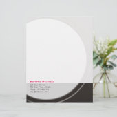 Moderne Metallic Geometrische elke Tekst en Kleur Custom Briefhoofd (Staand voorkant)