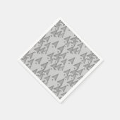 Moderne metallische kerstbomen - zilvergrijs servet (Hoek)