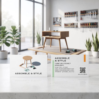 Moderne Meubelassemblage Visitekaartje