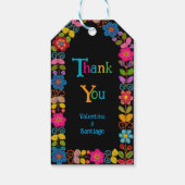 Moderne Mexicaanse bruiloft Cadeaulabel (Achterkant)