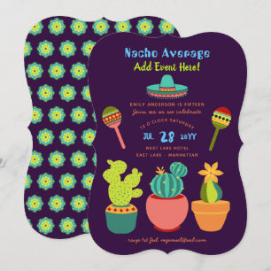 Moderne Mexicaanse FIESTA Uitnodigingen NACHO GEMI