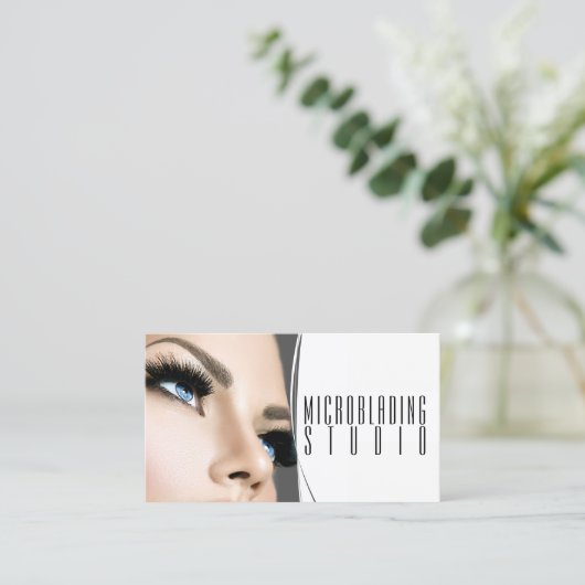 Moderne microblading, Eyebrows, Permanente Makeup Visitekaartje (Staand voorkant)