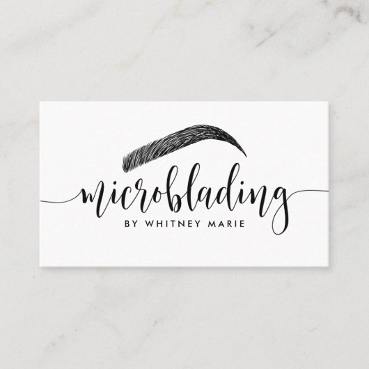 Moderne microblading visitekaartje (Voorkant)
