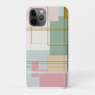 Moderne Mid-Century Geometrische Abstracte Konings iPhone 11 Pro Hoesje