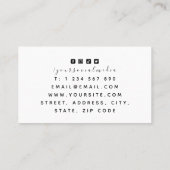 Moderne Midcentury Residential Building Architect Visitekaartje (Achterkant)