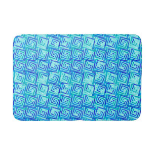 Moderne, middelgrote spiraaltjes - aqua multi badmat