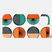 Moderne middencirkelhalven Case-Mate iPhone case (Achterkant (horizontaal))