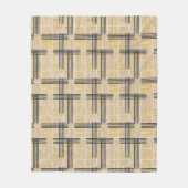 Moderne middeneeuwse dwarsdoorsnede fleece deken (Voorkant)