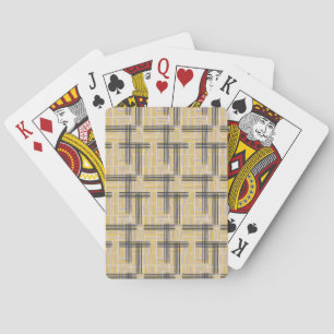 Moderne middeneeuwse dwarsdoorsnede pokerkaarten