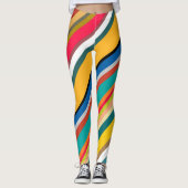 Moderne middeneeuwse strips leggings (Voorkant)
