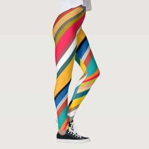 Moderne middeneeuwse strips leggings