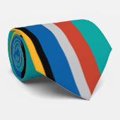 Moderne middeneeuwse strips stropdas (Opgerold)