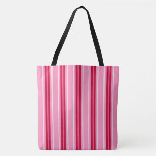 Moderne middenstaven, roze en Bourgogne Tote Bag