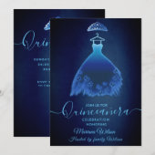 Moderne middernacht blauwe vlinder jurk tiara Quin Kaart (Voorkant / Achterkant)