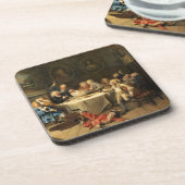 Moderne midnight-discussie bier onderzetter (Linkerzijde)